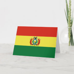 Bolivias flagga kort