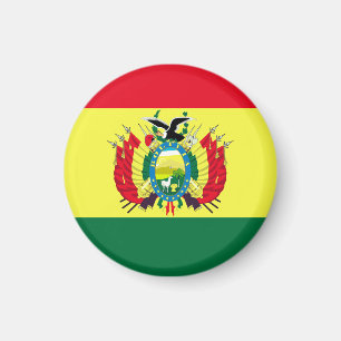 Bolivias flagga magnet
