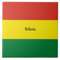 Bolivias flagga, märkt.