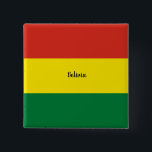 Bolivias flagga, märkt. knapp<br><div class="desc">Bolivias flagga,  märkt</div>