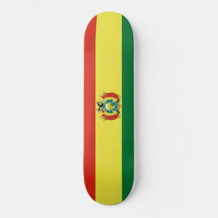 Bolivias flagga mini skateboard bräda 18,5 cm