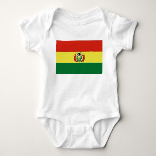 Bolivias flagga t shirt (Framsida)