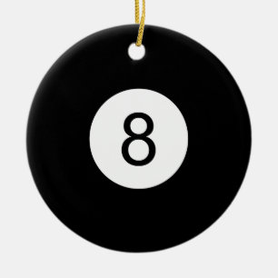 Boll 8 julgransprydnad keramik