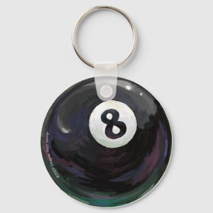 Boll 8 nyckelring