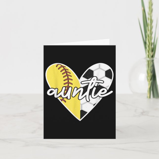 Boll Auntie Softball Mamma Player Kort (Framsida)