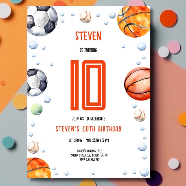 Boll barns födelsedag inbjudningar (Skapare uppladdad)