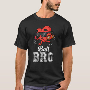 Boll Bro Heart American Football Brother Valentin T Shirt