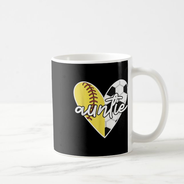 Boll Faster Softball Fotboll Mamma Spelare  Kaffemugg (Höger)