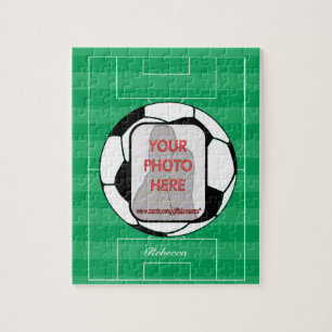 Boll för anpassadefotofotboll pussel