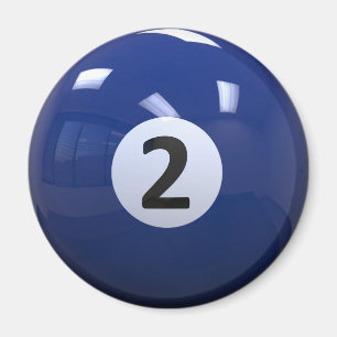 Boll för bassäng för Billiard för blåttnr. 2 Magnet
