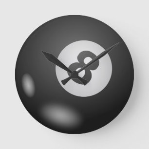 boll för billards 8 rund klocka
