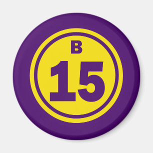 BOLL FÖR BINGO B-15 MAGNET