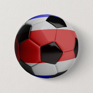 Boll för Costa Rica flaggafotboll Knapp