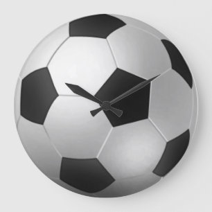 boll för fotboll 3D - det är fotbolltid! Stor Klocka