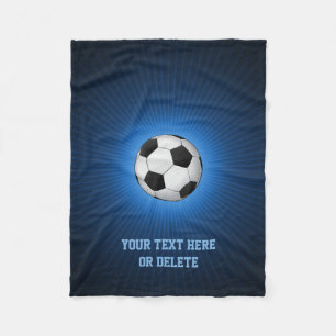 Boll för fotboll för Personalizable fotboll Fleecefilt