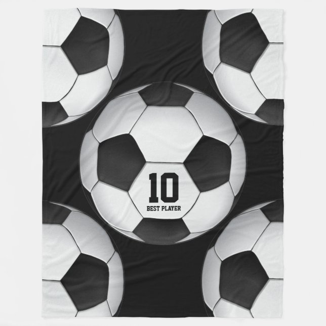 Boll för fotboll för Personalizable fotboll | Fleecefilt (Framsidan)