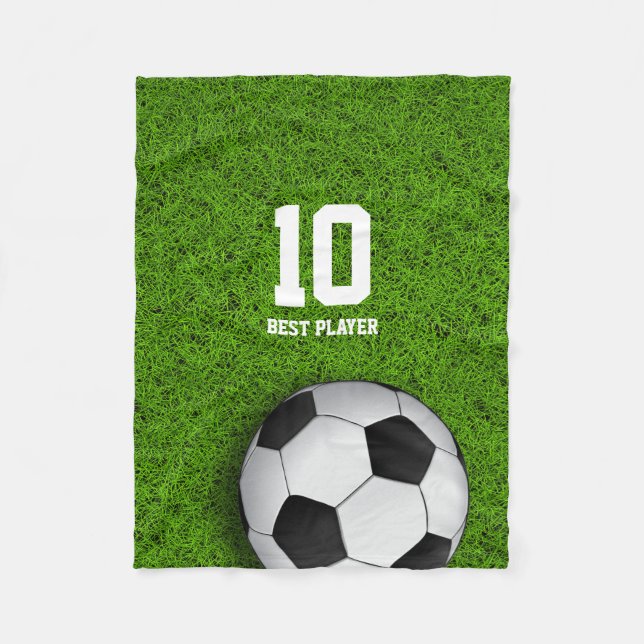 Boll för fotboll för Personalizable fotboll | Fleecefilt (Framsidan)