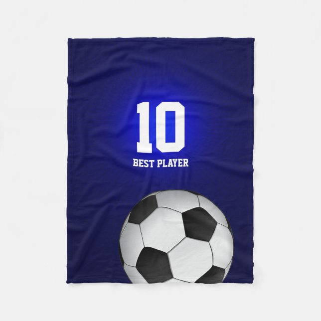 Boll för fotboll för Personalizable fotboll | Fleecefilt (Framsidan)
