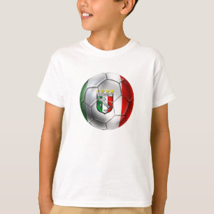 Boll för italienForza Azzurri Calcio fotboll T Shirt