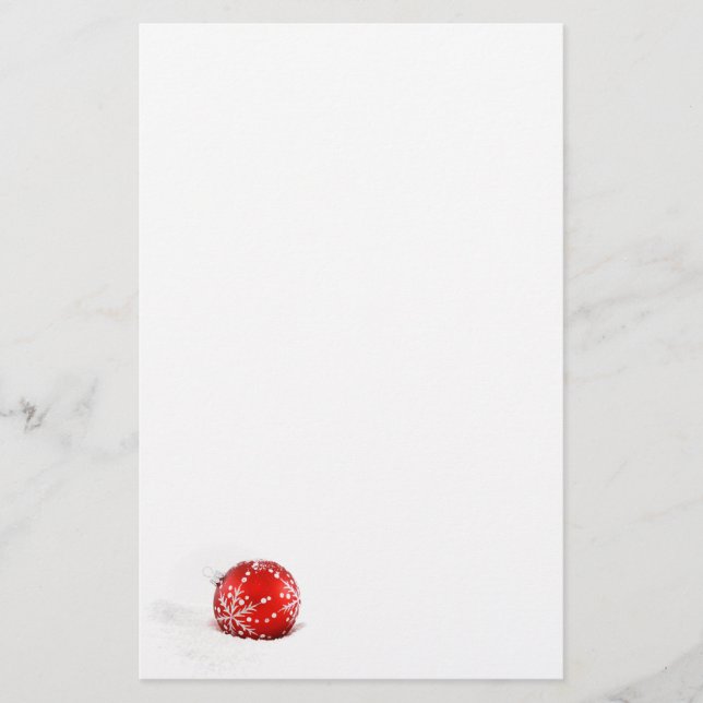 Boll för julbrevpapperjulgran brevpapper (Framsida)