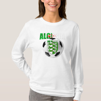 Boll för Les Fennecs Algeriet flaggafotboll Tee Shirt