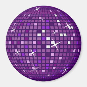 BOLL FÖR LILASPEGELDISKO MAGNET