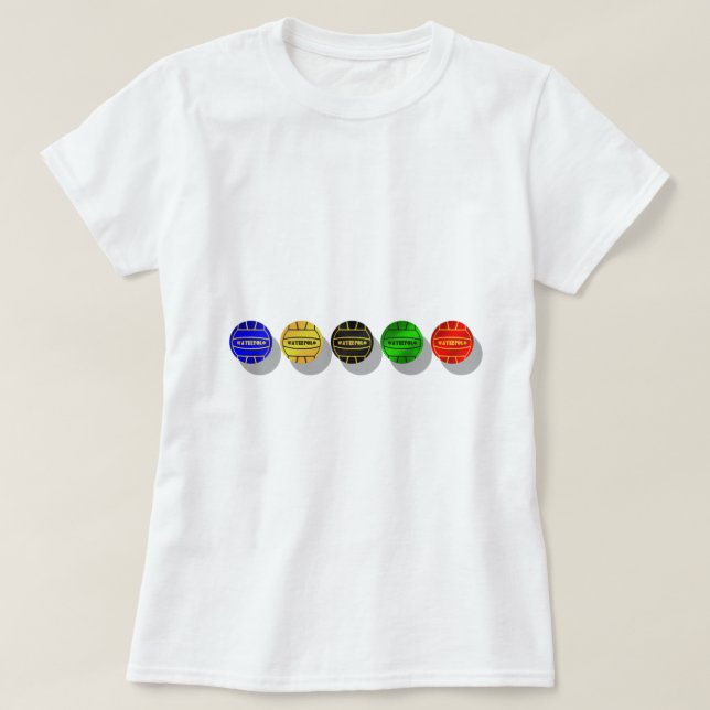 Boll för vattenpolospelare och waterpolospelare t shirt (Design framsida)