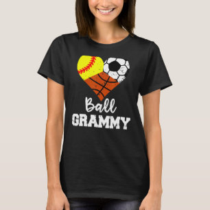 Boll Grammy Heart Softball Soccer Basketball Gram T Shirt