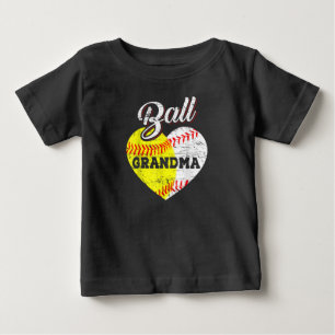 Boll Grandma Baseball Softball Heart T-Shirt