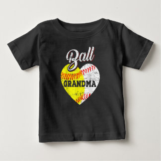 Boll Grandma Baseball Softball Heart T-Shirt