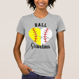 Boll Grandma Nana Meemaw Softball/Baseball Tshirt T Shirt