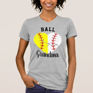Boll Grandma Nana Meemaw Softball/Baseball Tshirt T Shirt