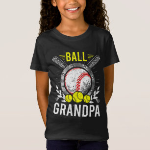 Boll Grandpa Baseball Älskare Grandpa Fars dag T Shirt