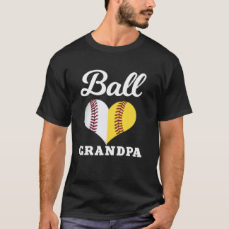 Boll Grandpa Baseball Softball USA Sports Grandfat T Shirt