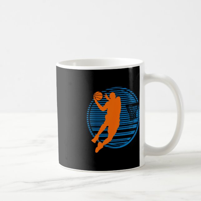 Boll i Basketball Game Dunk Player Court Kaffemugg (Höger)