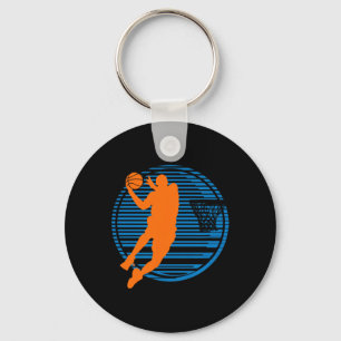 Boll i Basketball Game Dunk Player Court Nyckelring