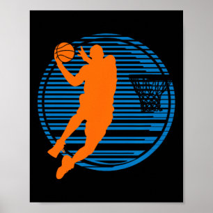 Boll i Basketball Game Dunk Player Court Poster
