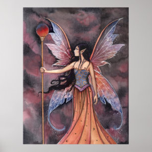 Boll i Fire Fairy Poster av Molly Harrison