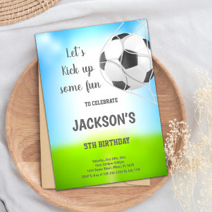 Boll i inbjudan till Net Soccer Birthday