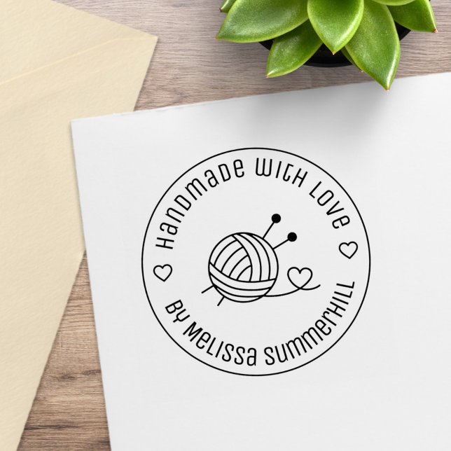 Boll i Knitting-garn för hantverksarbete med Kärle Stämpel (Skapare uppladdad)