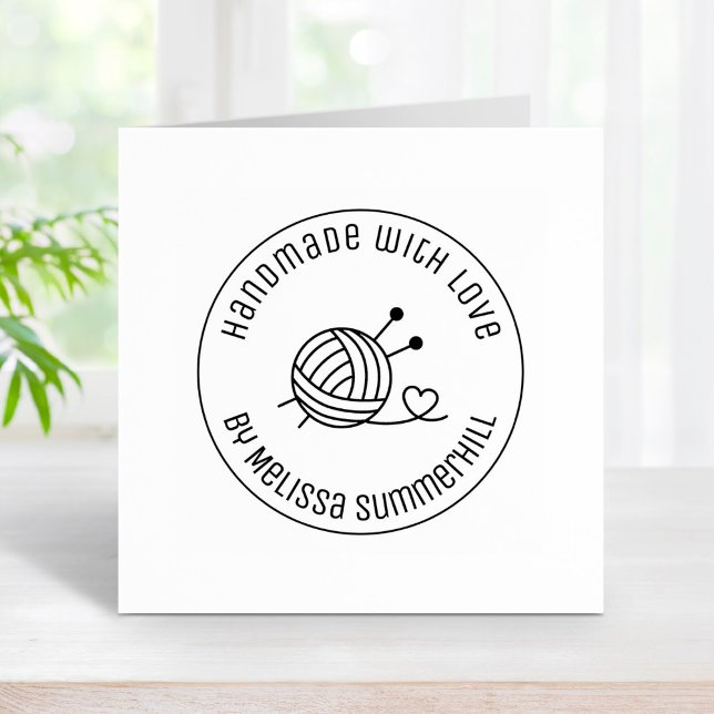 Boll i Knitting-garn för hantverksarbete med Kärle Stämpel (Skapare uppladdad)