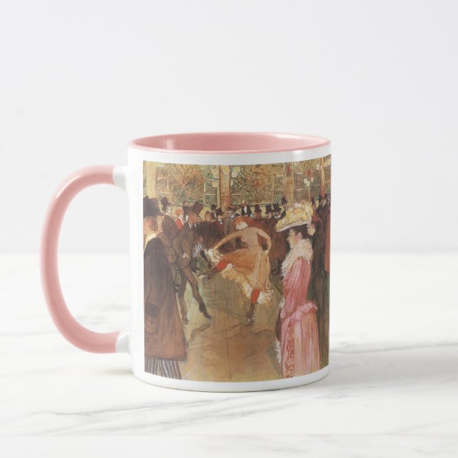 Boll i Nightubben av Toulouse Lautrec Mugg (Vänster)