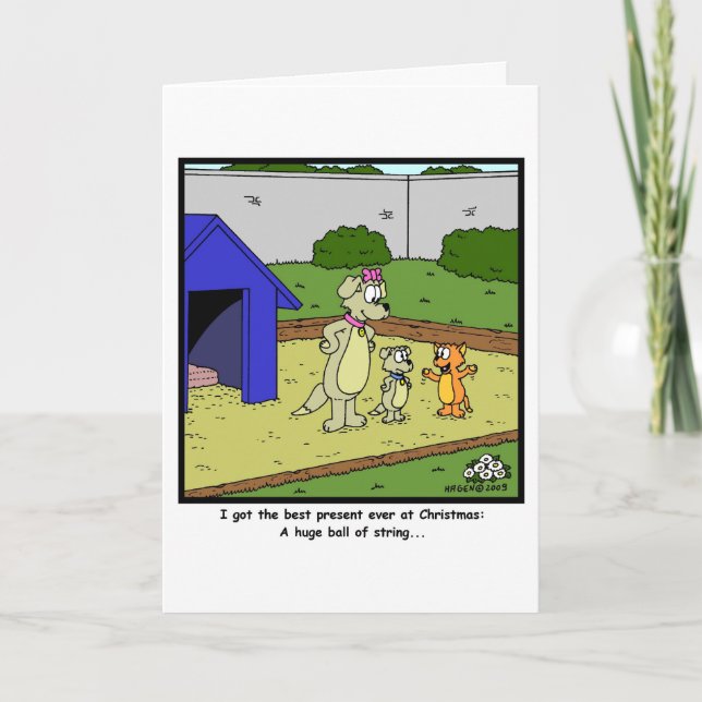 Boll i String till jul Helgkort (Framsida)