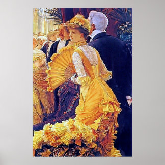Boll ~ James Tissot ~ Fine Art Kanvastryck. Poster