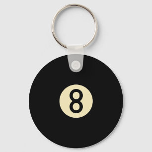 Boll Keychain för bassäng 8 Nyckelring