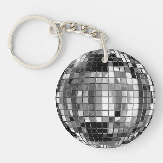 Boll Keychain för partysilverdisko (Framsidan)