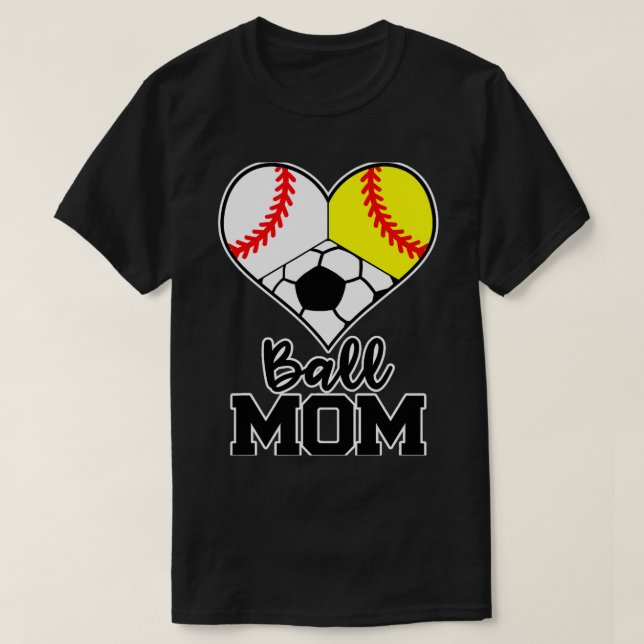 Boll Mamma Funny Baseball Softball T Shirt (Design framsida)