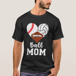 Boll Mamma Funny Baseball Volleyball Mamma841 T Shirt