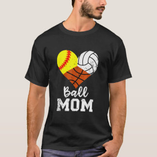 Boll Mamma Funny Softball Volleyball Basketball Ma T Shirt