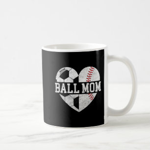 Boll Mamma Heart Roligt Baseball Oceball Mamma Kaffemugg